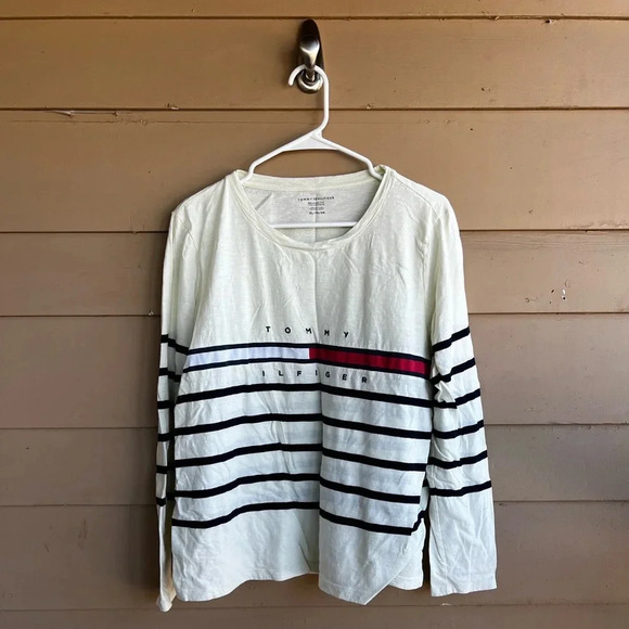 tommy hilfiger long sleeve top - Size XL (Stripes) - Picture 1 of 4